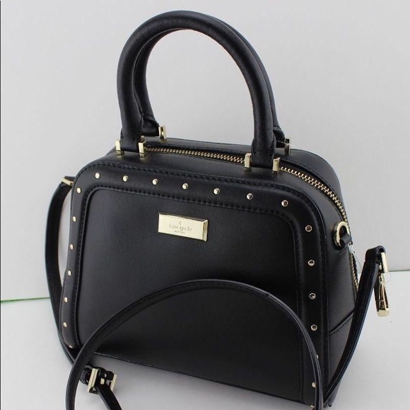 kate spade Handbags - 55% OFF KATE SPADE - Studded Black Crossbody
